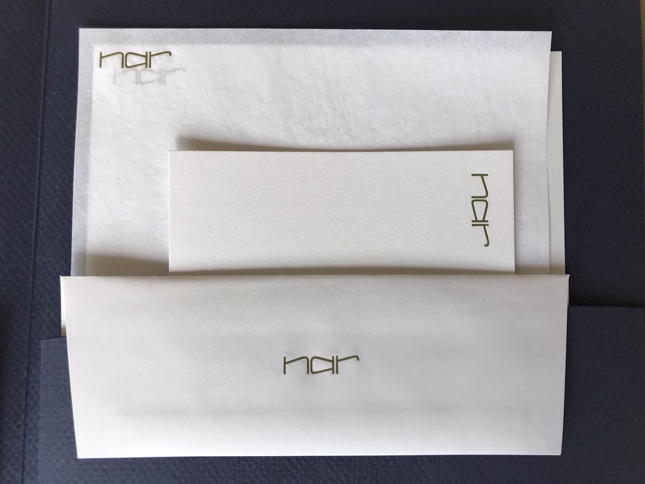 Gentleman's Engraved Stationery