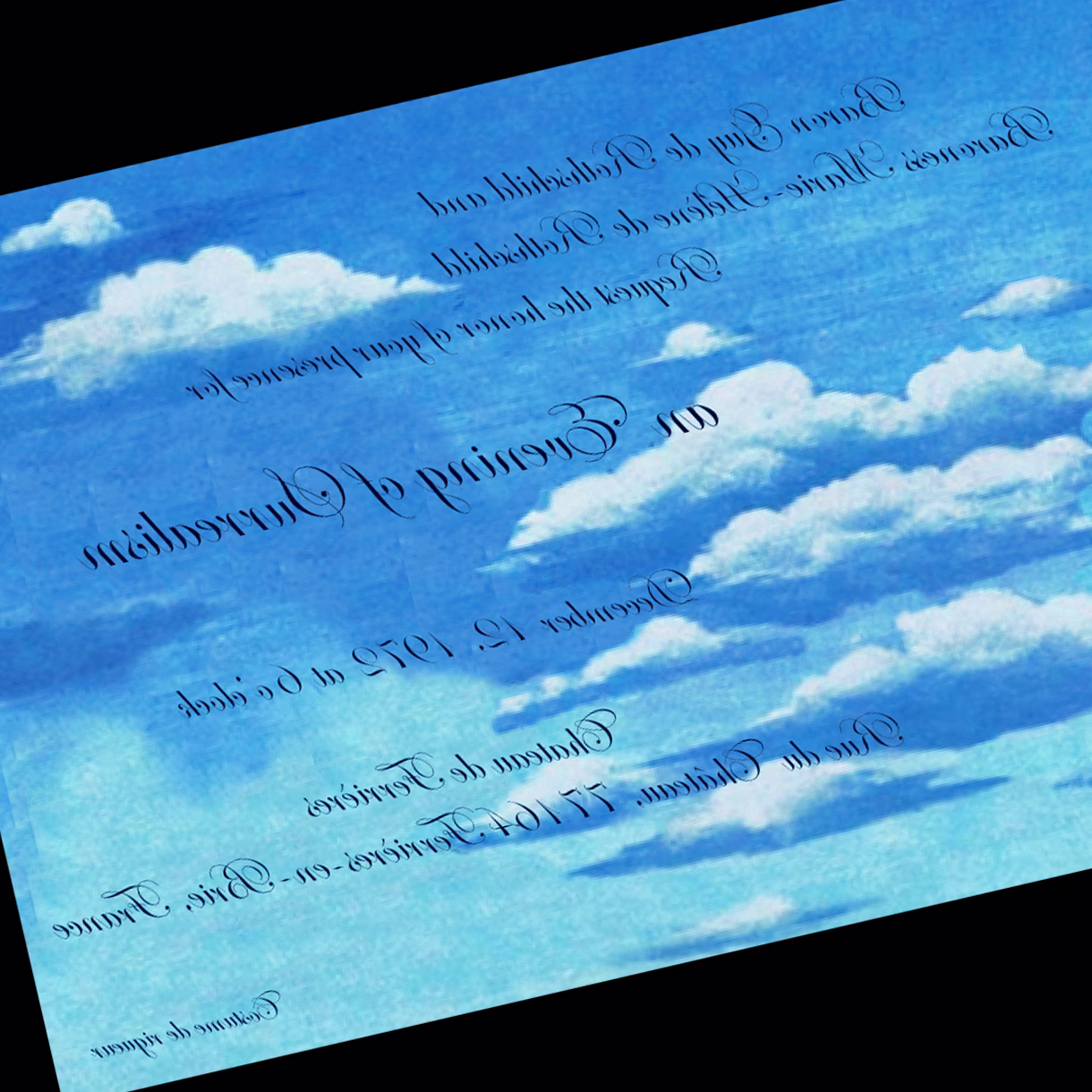 Surrealist Ball Invitation
