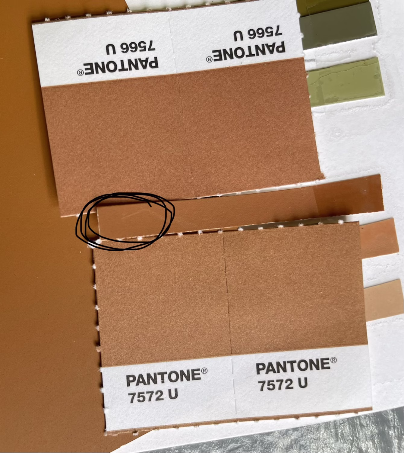 Color matching.
